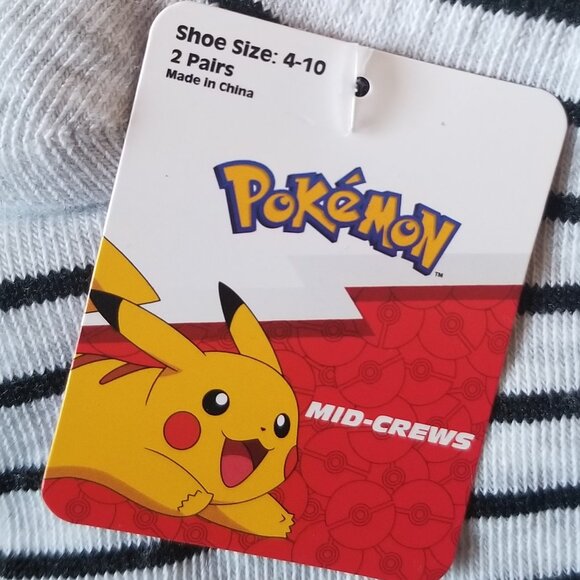 Pokemon Pikachu 2 pairs socks - Picture 3 of 4